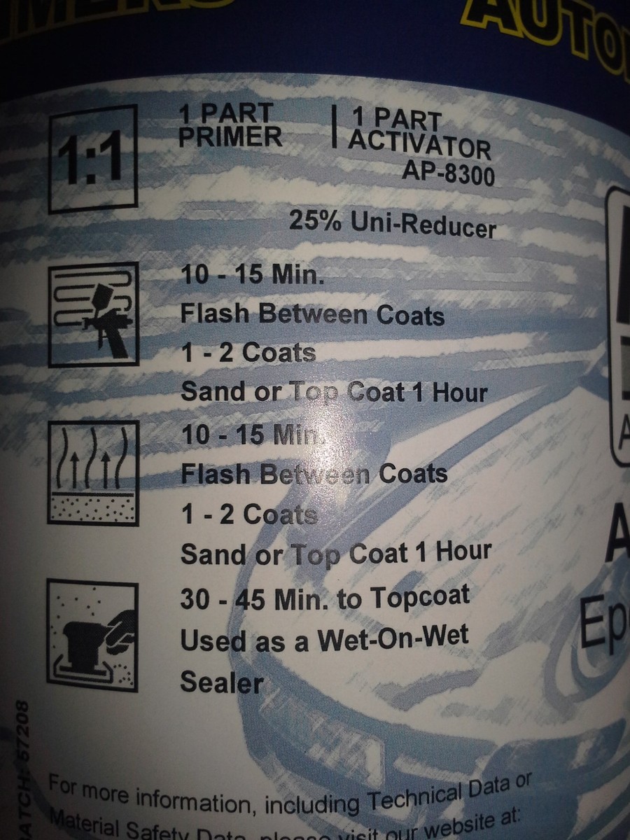 Autobahn AP-8377 Direct to Metal White Epoxy Primer Sealer