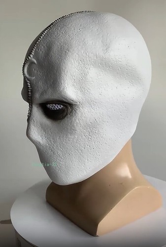 Cosplay Mond Ritter LED Maske Latexhelm Halloween Party Requisiten Geschenk Party Erwachsene - Bild 4 von 9