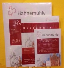 Aquarellblock Britannia Hahnemühle Aquarellpapier 300g Größe & Struktur wählbar!