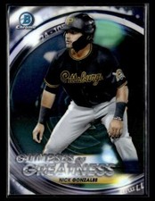 2020 Bowman Draft #GOG-NG Nick Gonzales Glimpses of Greatness card
