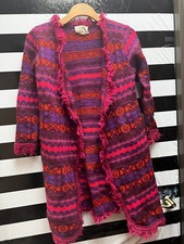 Women "popkins Lane "multicolored Long Sleeved Wrap. Size 12. Prev. Owned