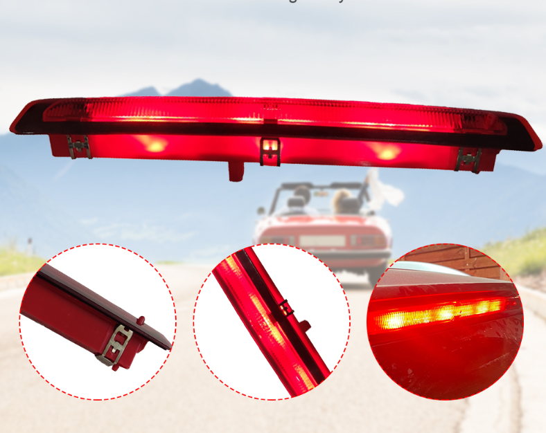 Terza Luce Di Stop LED Per VW Transporter T5 (2003-2015) - Catarifrangente Posteriore - 12V, 18 LED, Sostitutivo 7E0945097A