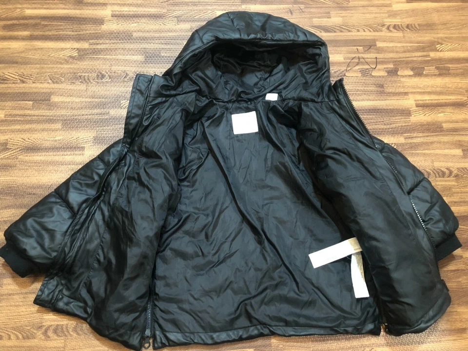 Chaqueta Zara Baby Outerwear Collection Niños Con Capucha Negra Talla 3/4 Años Foto 3 de 4