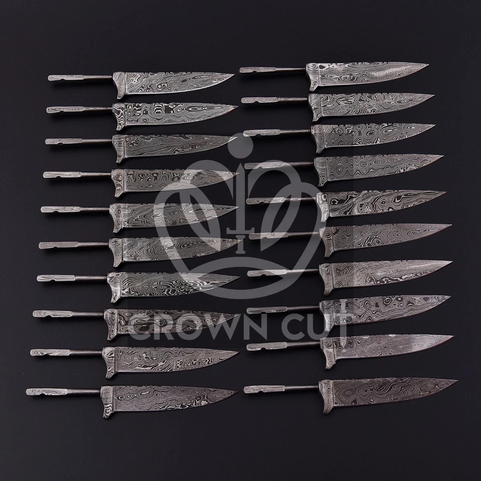 20 x Damascus steel, Damask Blades, Hunting Nickers, Costumes Bavarian Blades - Bild 3 von 4