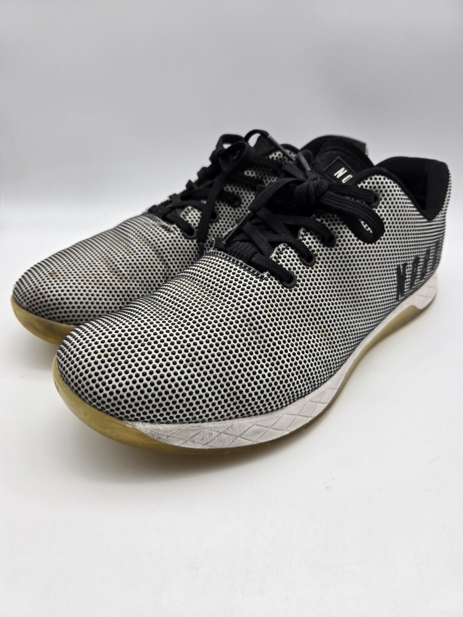 Nobull Mens Size 13 Superfabric Low Black White Training Gym Shoes