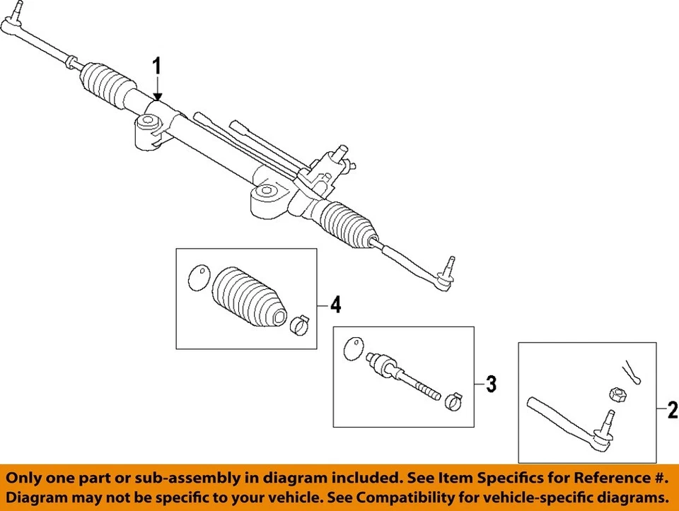 Used Rack and Pinion Assembly fits: 2011 Toyota Land cruiser Power Rack and Pini Foto 3 de 4