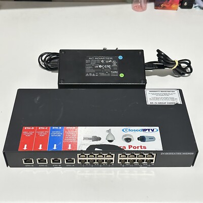 Dedizierter Micro Layer 3 verbesserter CCTV-Switch 16 Port PoE