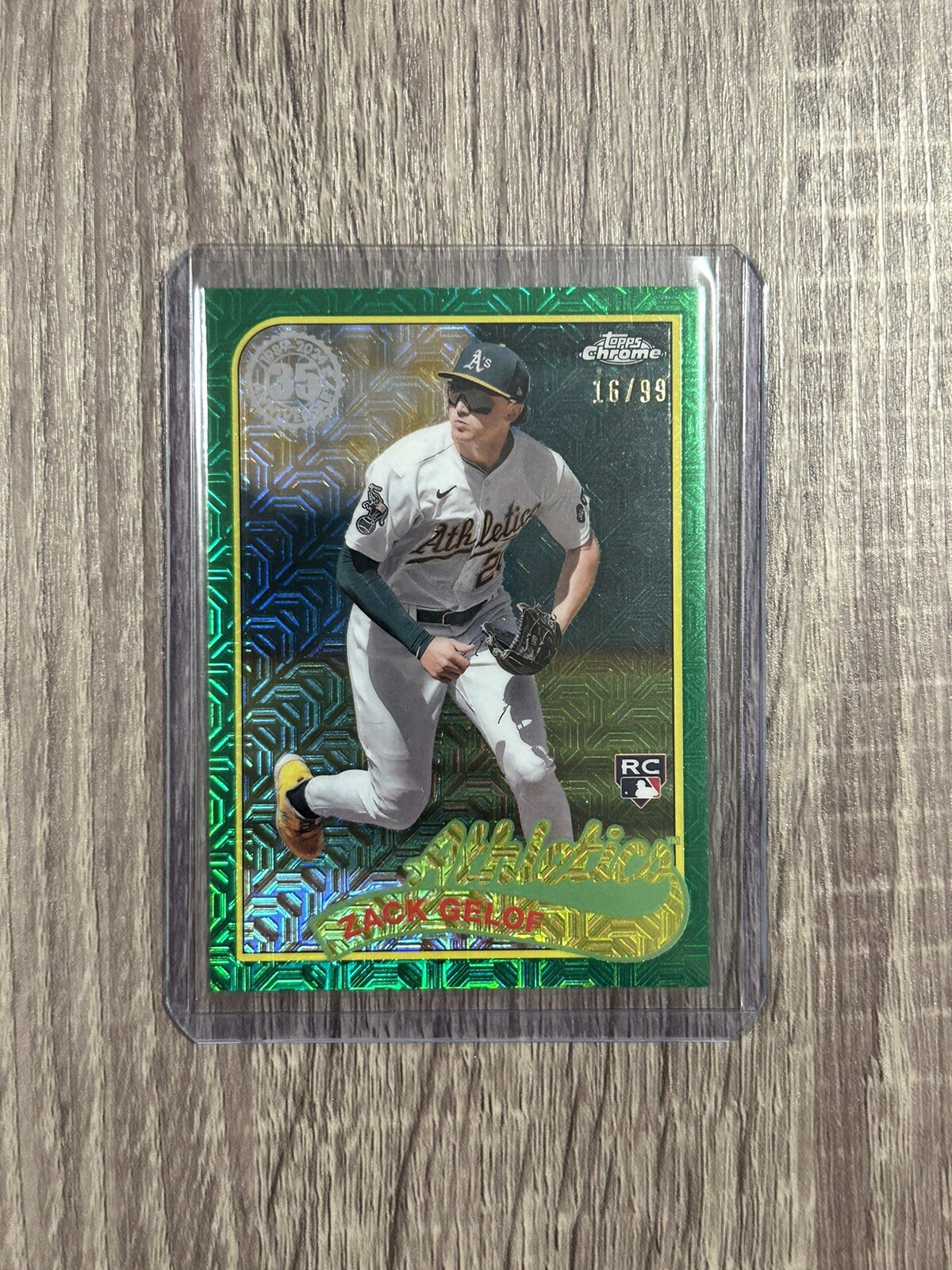 2024 Topps Series 2 Zack Gelof Green Mojo Refractor 16/99 Silver Pack #2T89C-66