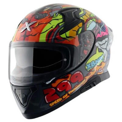 AXOR   xBhp SPEED OF THOUGHT   DOT & ECE Certified Full Face Motorcycle Helmets