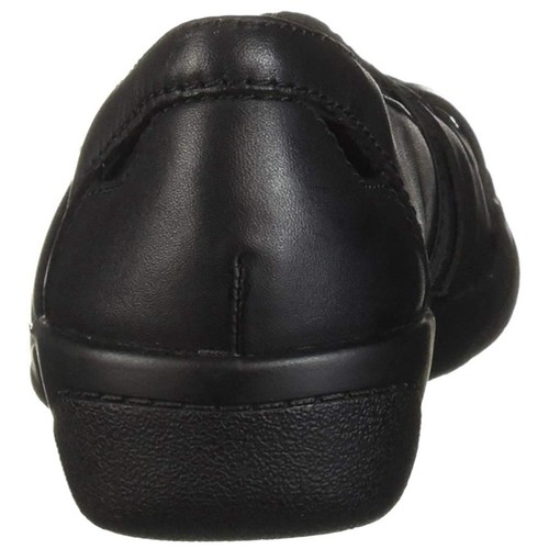 Clarks Collection Leather Slip-On Loafer Shoes Cheyn Creek Black Size 7.5 M New - Picture 5 of 9
