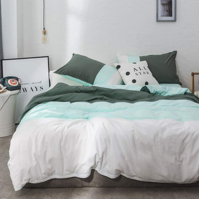 Lifetb Modern Striped Duvet Cover Set King Bedding Cotton Army Green Blue White eBay Lifetb Modern Striped Duvet Cover Set King Bedding Cotton Army Green Blue White eBay