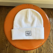 HERSCHEL ELMER CUFFED BEANIE WHITE HAT