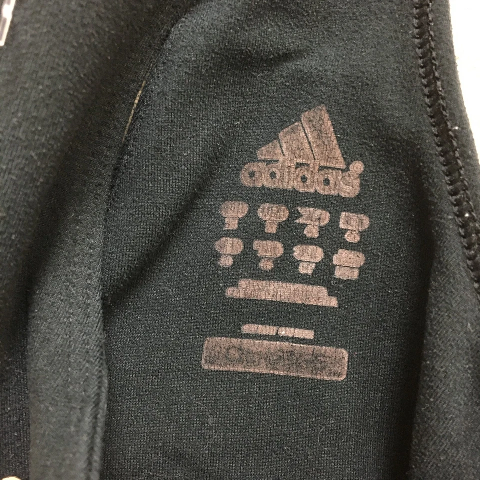 Camiseta sin mangas Adidas mediana adulto negra cuello en V logotipo sin mangas atlética para mujer M Foto 4 de 4