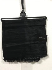 VAN HEUSEN MEN'S BLACK /GRAY SCARF - OS - NWT (7-FD27-3)