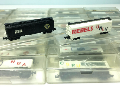 #ad #ad Model Power N Scale Train Box Car Sports Themed Selection 2 PLEASE READ $4.24