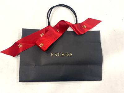 Escada Shopping Bag with ribbon Used Once 13''x9''x5''