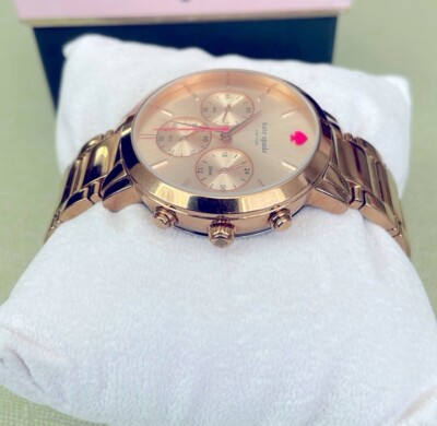 Kate Spade Gramercy Grand Chronograph Rose Gold Stainless 
