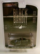 1988 '88 FORD TAURUS POLICE COP CAR BLACK BANDIT R27 GREENLIGHT GL 2022