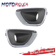 1Pair Fog Light Lamp Bezel Bumper Trim Cover for 2014-2016 Jeep Grand Cherokee