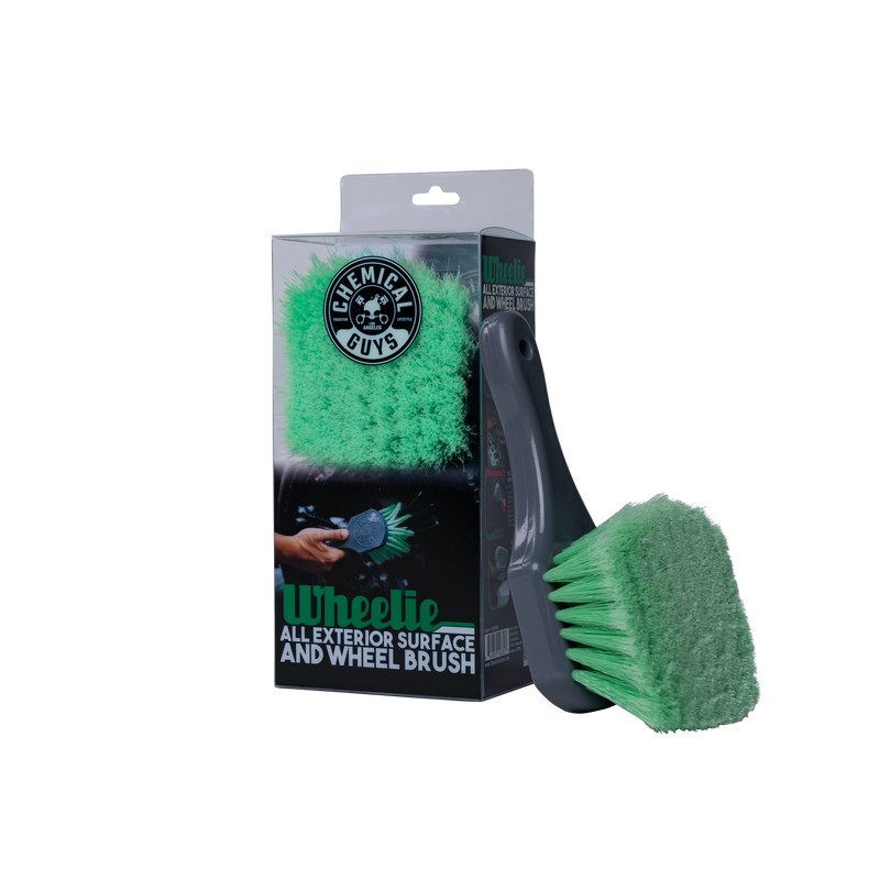Chemical Guys Brush - Wheelie All Exterior Surface & Wheel Flagged Tip - Lime