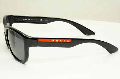 【PRADA 】サングラス SPS 01U プラダ Prada Polarised Black Sunglasses Square Red Stripe PS01US SPS 01U