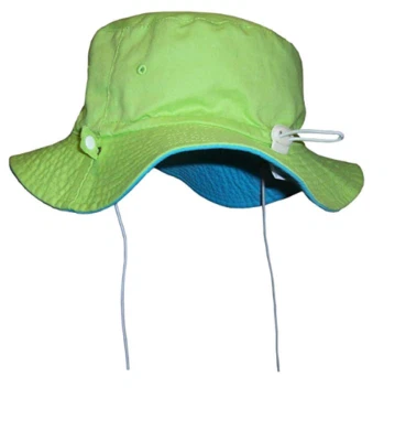 N'Ice Caps Unisex Kinder wendbar verstellbar Baumwolle Twill Aussie Hut sonnengrün