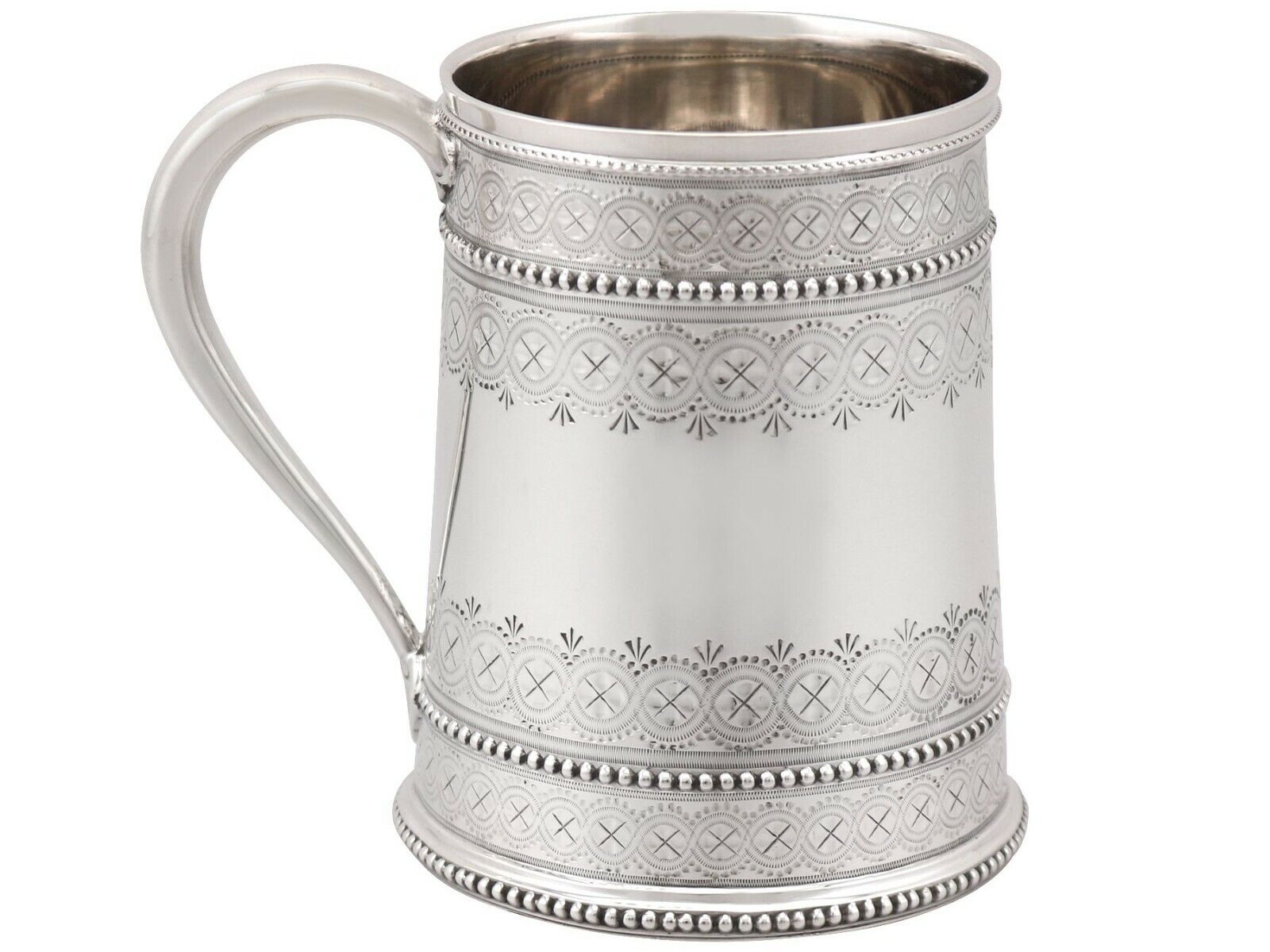Sterling Silver Christening Mug Antique Victorian 1881