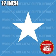 Mego Captain America Star Sticker Reproduction Vinyl for WGSH 12" Action Figure