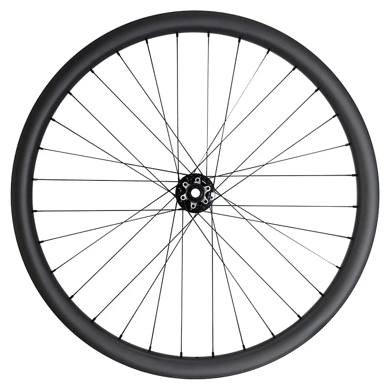 27.5er MTB AM Carbon Wheelset Hookless Symmetric 35mm Wide 24H 28H HG XD MS - Image 3 of 4