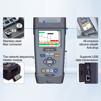 OrienTek K350 OTDR Tester SM/PON Wavelength Support Dual Wavelengths ...
