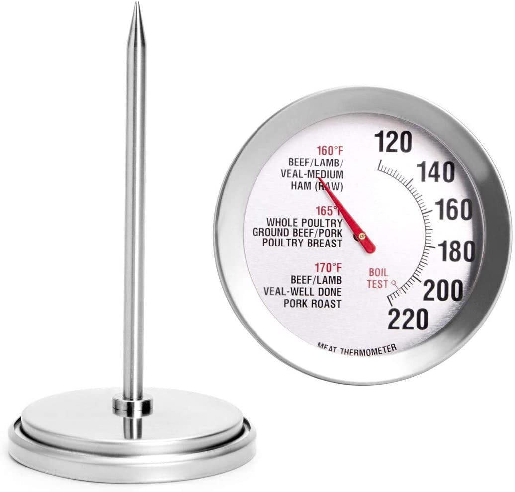 Defull Meat Thermometer Extra Large Dial 2.8''Probe Cooking Poultry Roasting BBQ-image