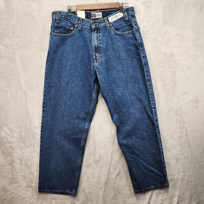 Signature Levi Strauss Men's Jeans 36x30 NWT Relaxed Heavy Denim Straight Leg