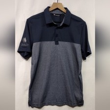 NWT TravisMathew Oceanside Blocked Polo Shirt Mens S Blue Golf Sporty Outdoor