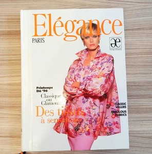 Elegance Paris 1996 Stoffmuster Katalog Mode Designer Fabric Sample Couture