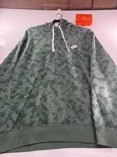 Nike Sportwear Green Camo Pullover Hoodie Size XL DA0055- 337