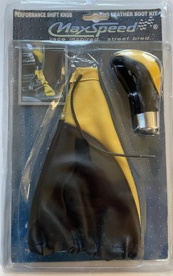 MaxSpeed Performance Shift Knob and Leather Boot Kit Combination