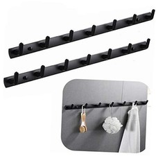 Wall Mounted Coat Racks with 7 Hooks Hanging Holder Towel Rack 7 Hooks(2 packs)