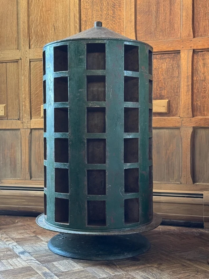 Armário de peças rotativas antigas, armário de classificação, display giratório de bancada - Imagem 3 de 4