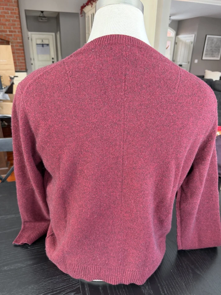 Rag & Bone Men's Maroon Cashmere Sweater Size XL EUC - Image 4 of 4