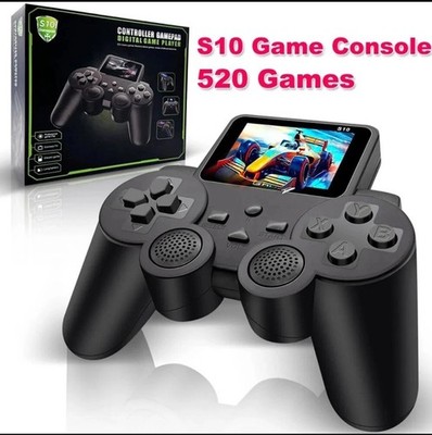 S10 Videospielkonsole Eingebaut 520 Spiele Retro Handheld Game Player 2,4 Zoll