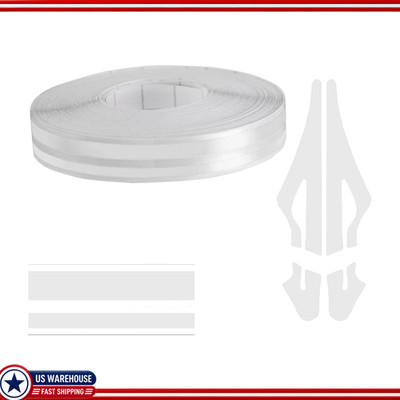 32Ft Glossy White Pin Striping Tape, Vinyl Decal Car Body Hood Side Color: White