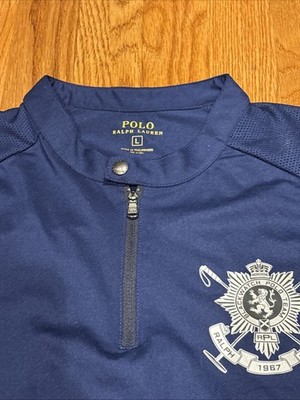 Polo Ralph Lauren Shirt Mens Large Blue Blackwatch Polo Team Crest