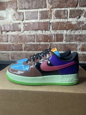 Nike Air Force 1 Low Undefeated Multi-Color DV5255-200 Size 10.5 Patent Leather