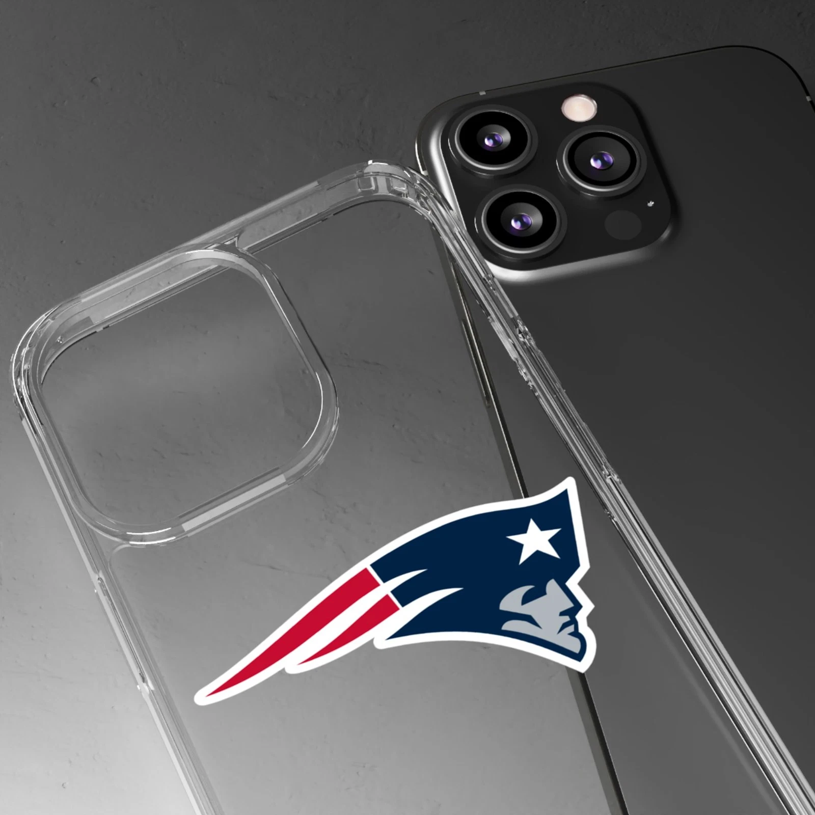 New England Patriots Clear Phone Case for iPhone