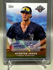 SPENCER JONES 2023 TOPPS PRO DEBUT FARM FRESH FUTURES RC AUTO SP 39/50 - NYY