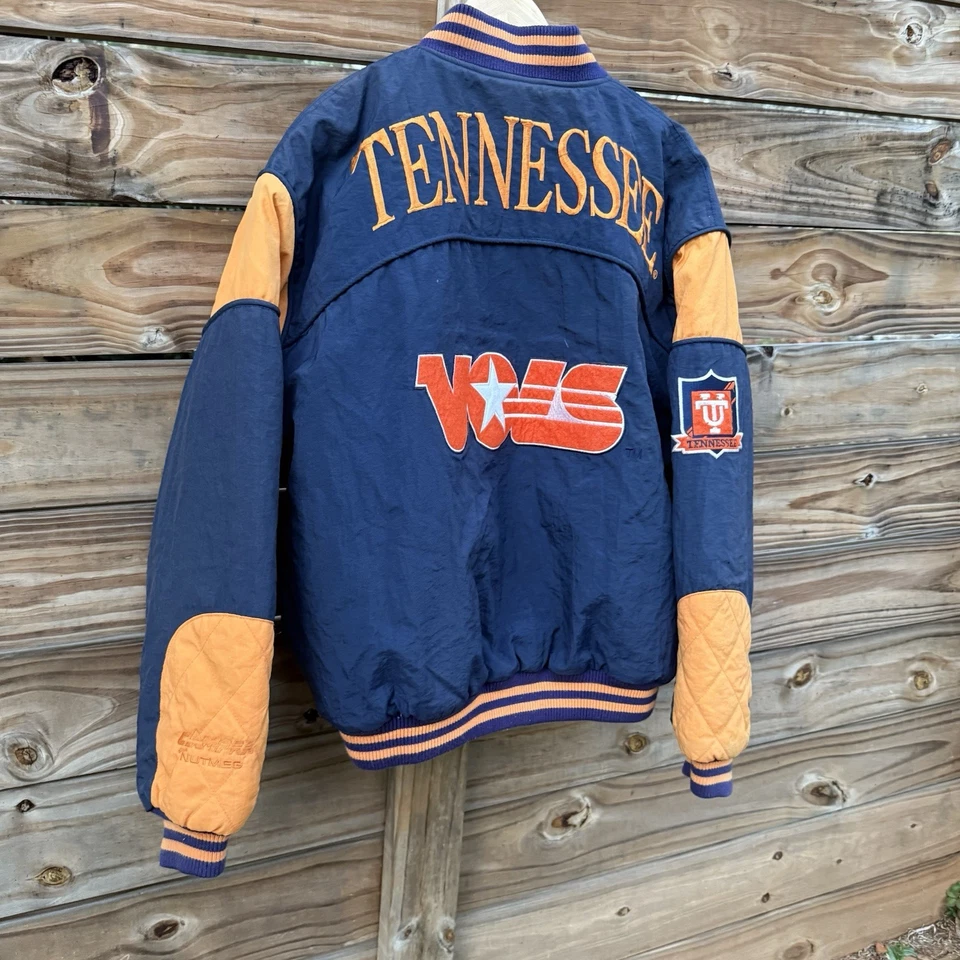 Rara Chaqueta De Colección Tennessee Volunteers Para Hombres Grande Nuez moscada EE. UU. Azul Marino Bailarina Y2K Foto 3 de 4