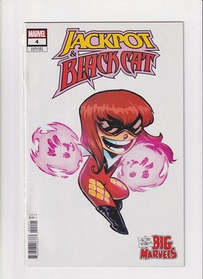 Jackpot and Black Cat (2024) #   4 Cover B Skottie Young Variant (9.0-VFNM) 2024