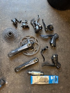 Shimano Sora 2x9 Group set With Mechanical Disc Calipers