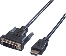 Lot of FIVE "Value" DVI Cables, DVI M - HDMI M, 3 meters, 11.99.5532C