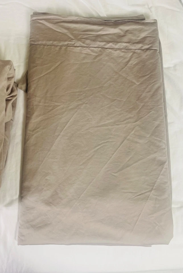 Wamsutta Dream Zone King Juego Sábana Plana y Ajustable Taupe Pima Algodón 750 ct Lujo Foto 4 de 4